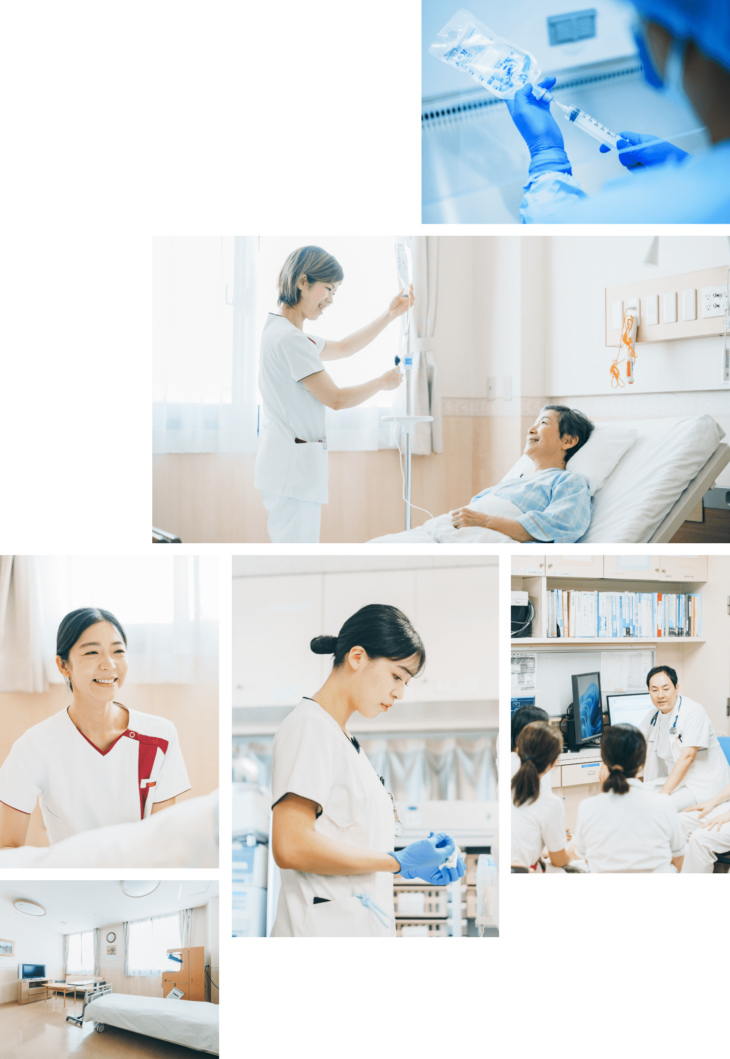 看護師たちが働いている様子の画像