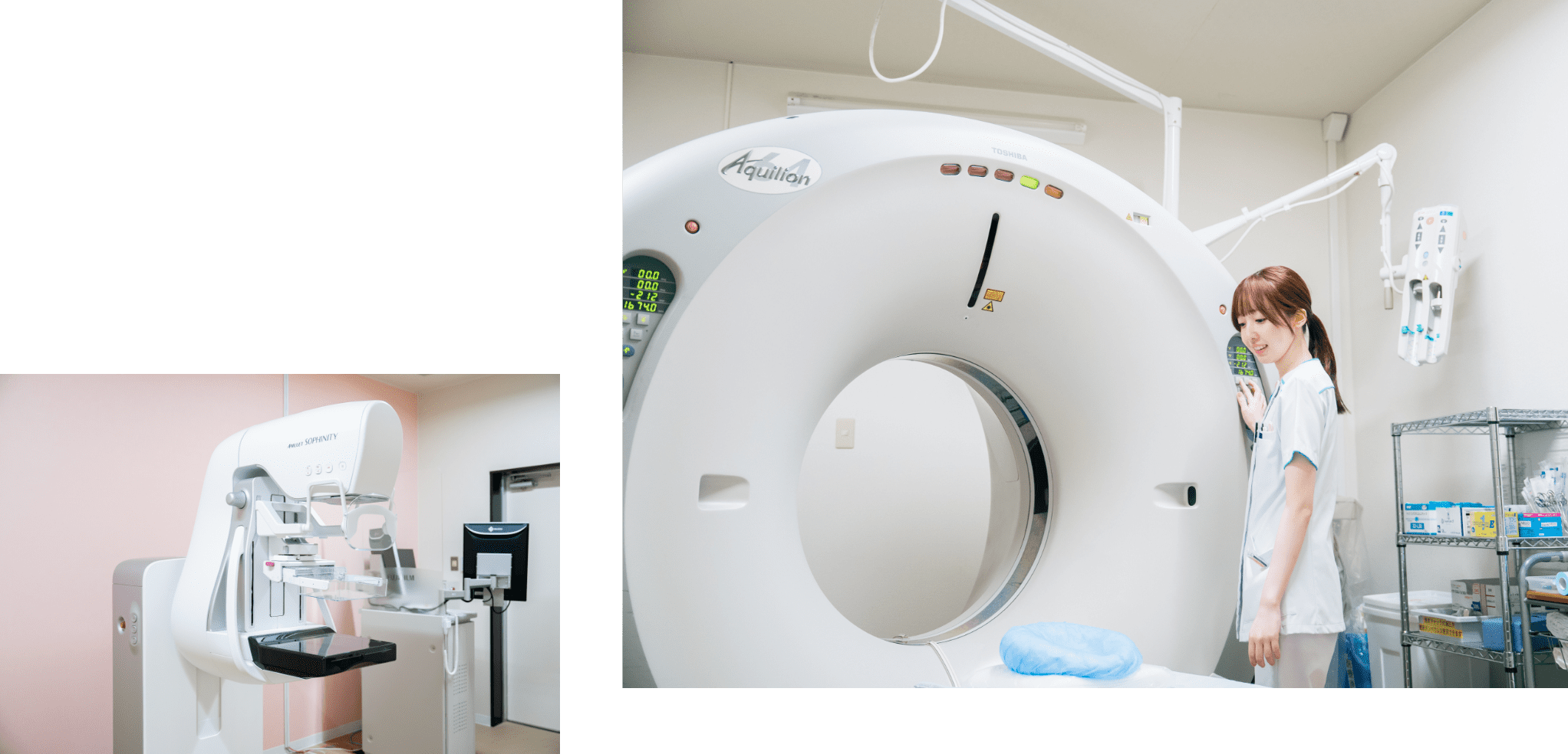 マンモグラフィーの画像